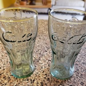 Vintage Coca Cola glasses
